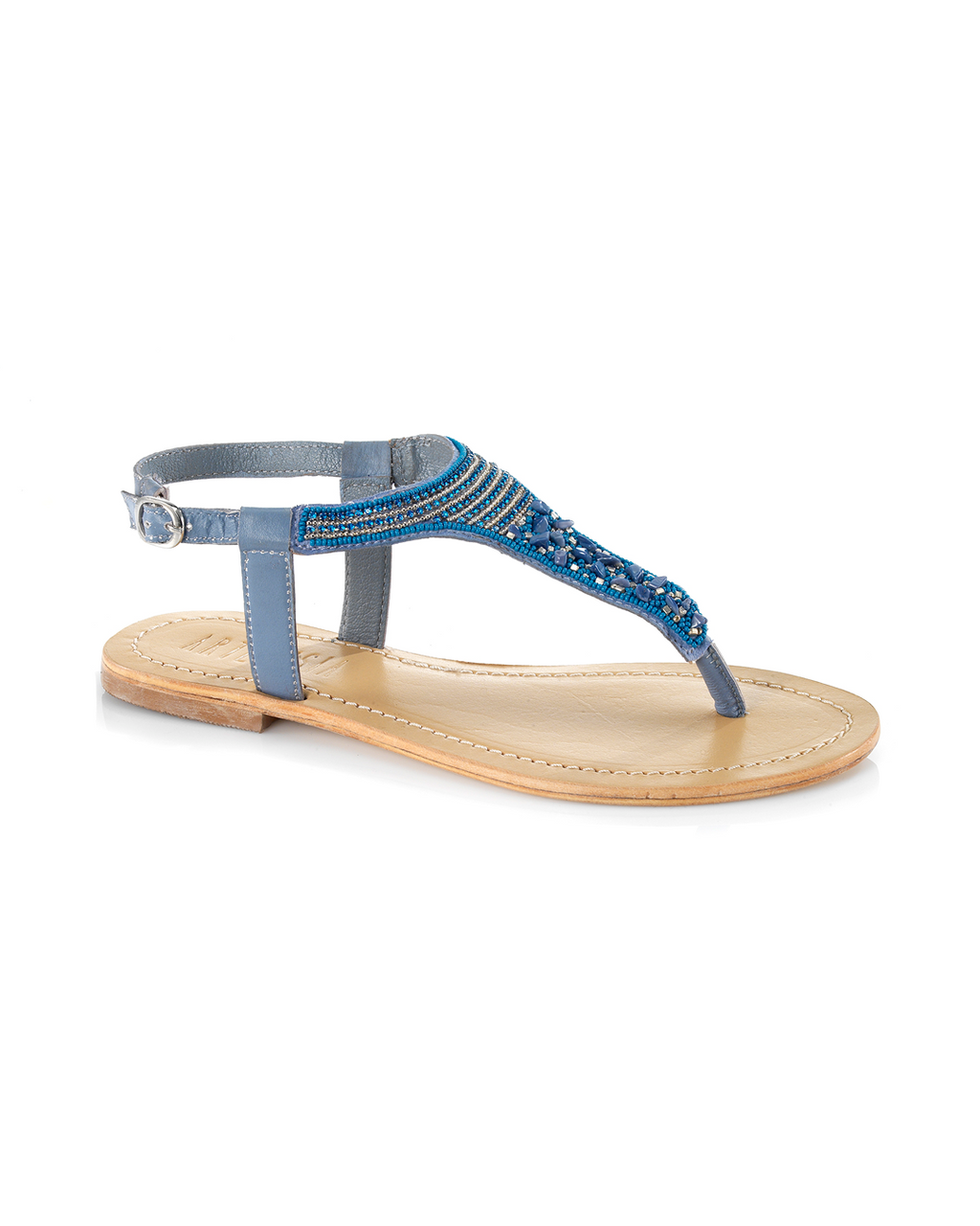 Sandalo Artigianale Danae Azzurro
