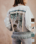 Giacca Levi's Vintage con Tapestry Floreale Azzurro