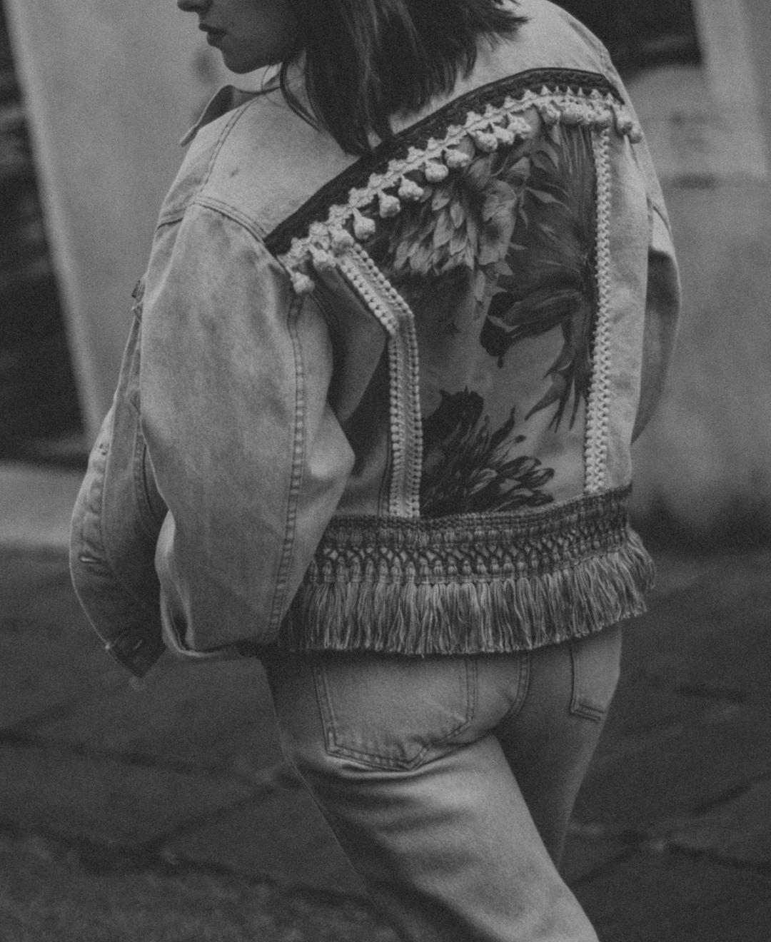 Giacca Levi's Vintage con Tapestry Floreale Azzurro