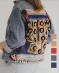 Giacca Levi’s Vintage Blu con Ricami Indiani