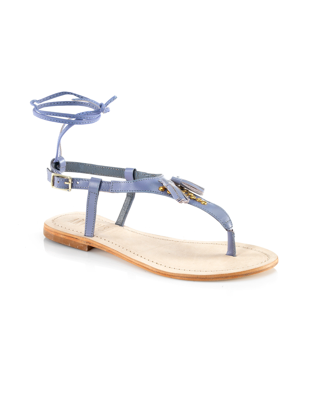Sandalo Artigianale Juno Azzurro