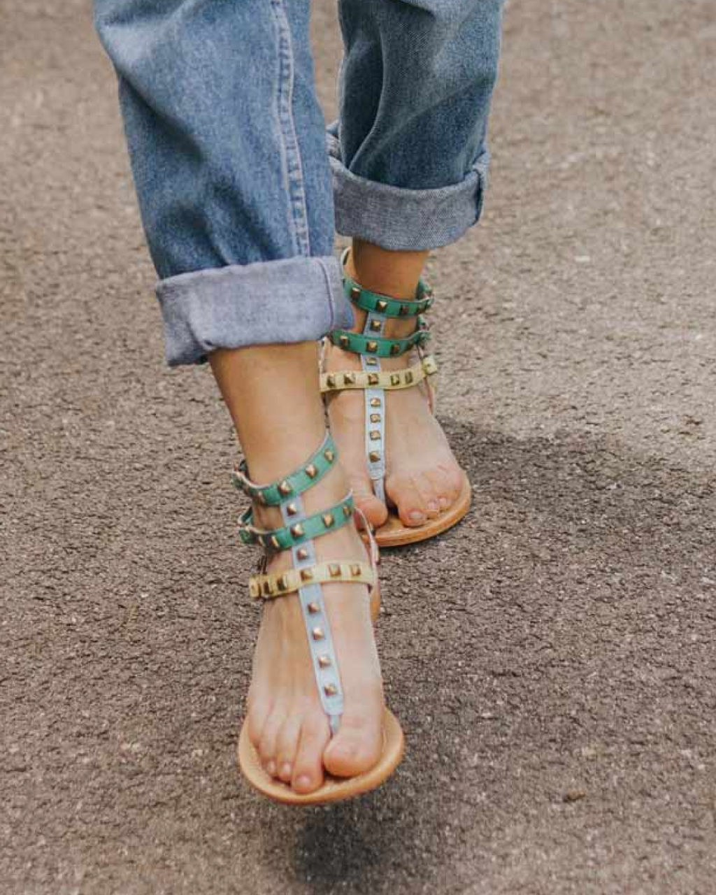 Sandalo Artigianale Persefone Multicolor