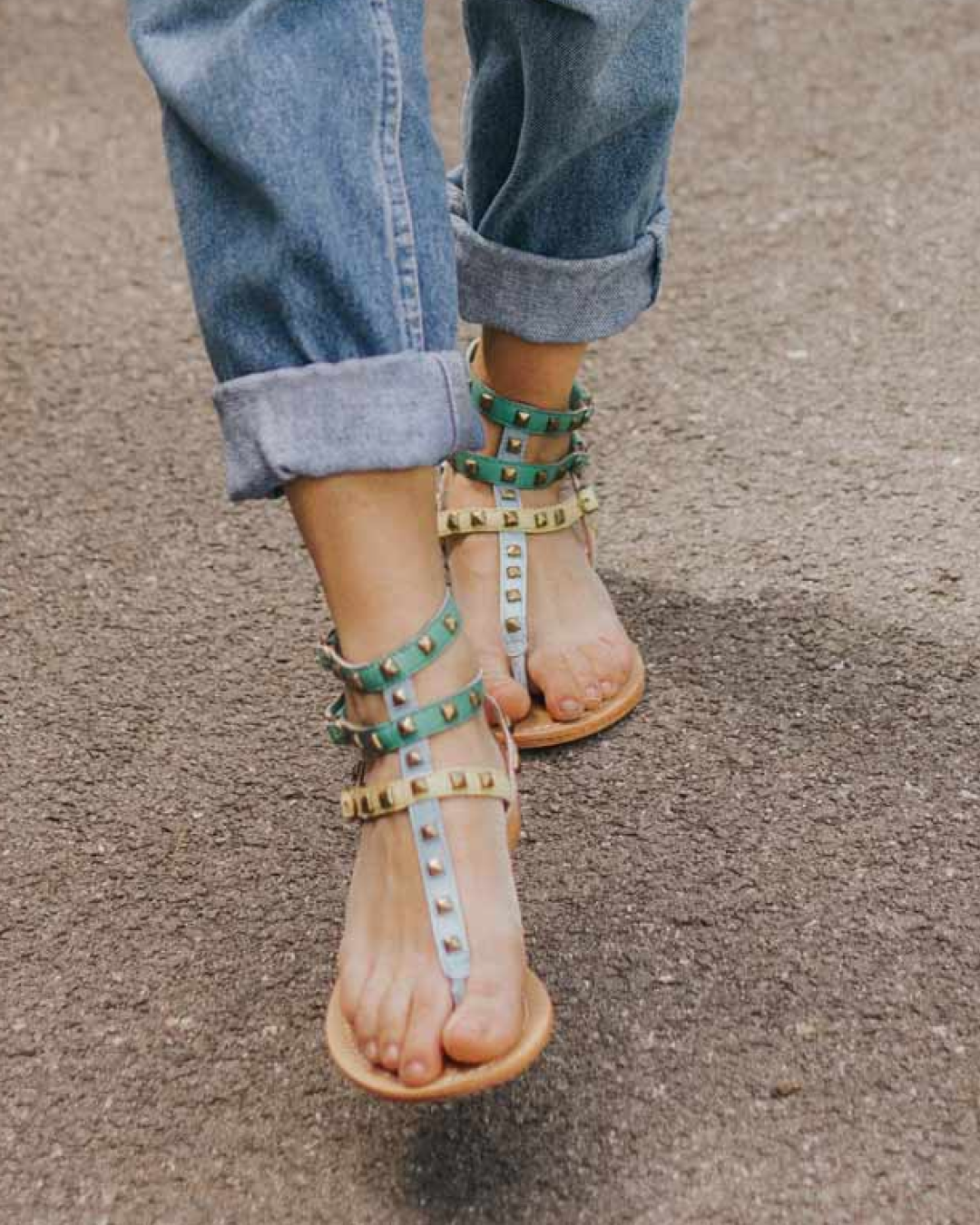 Sandalo Artigianale Persefone Multicolor