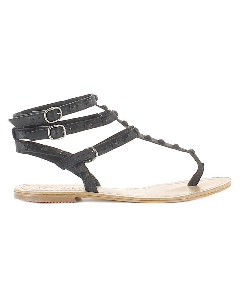 Sandalo Artigianale Persefone Nero