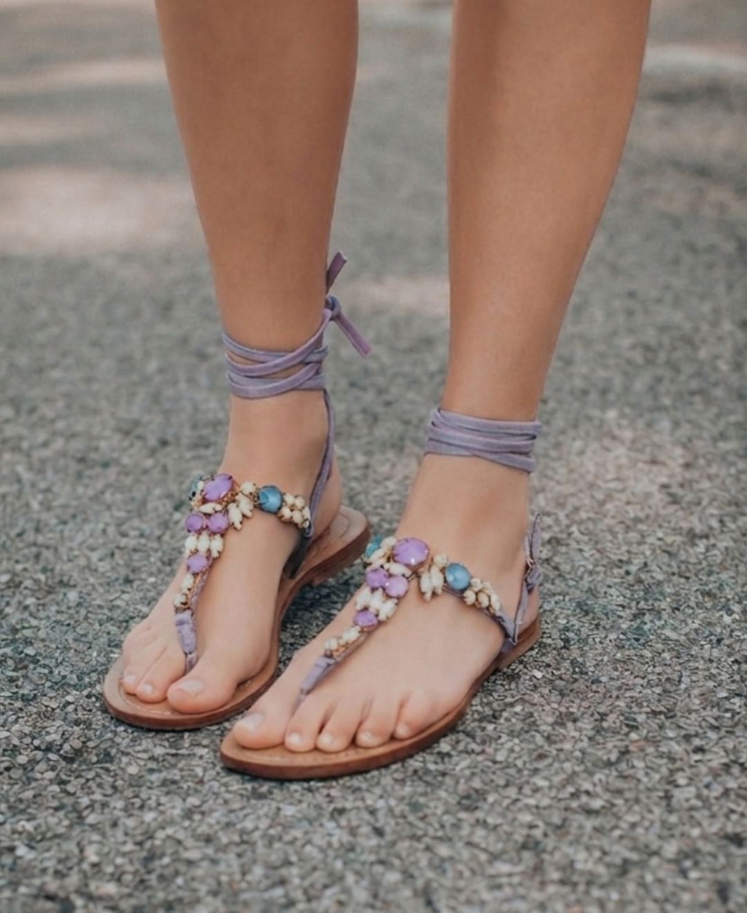 Sandalo Artigianale Venus Lilla